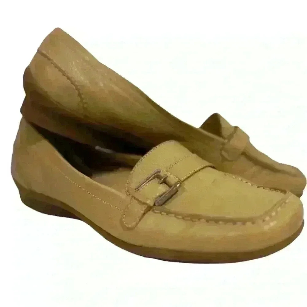 Easy Spirit Comfort Tan Brown  Loafers Bucks Size‎ 8